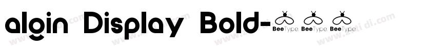 algin Display Bold字体转换